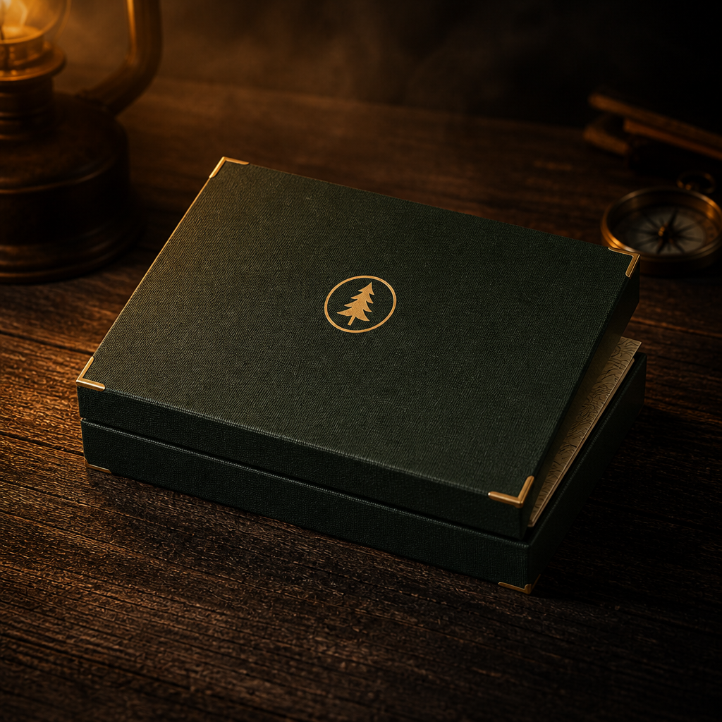 Hollowfield Series One Field Kit, linen finish collector box with brass corners