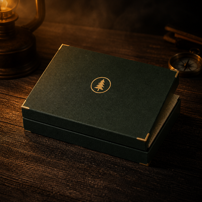 Hollowfield Series One Field Kit, linen finish collector box with brass corners